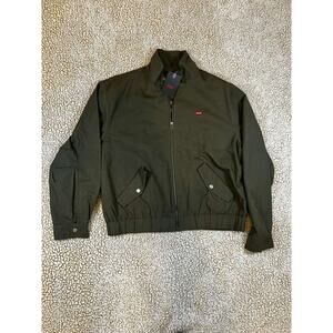 Levi’s Men’s Olive Green Zip Front Bomber Jacket Size M Lightweight NWT